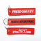 Personalized Custom Shape Logo Patch Tag Embroidery Embroidered Key Chain Keychain