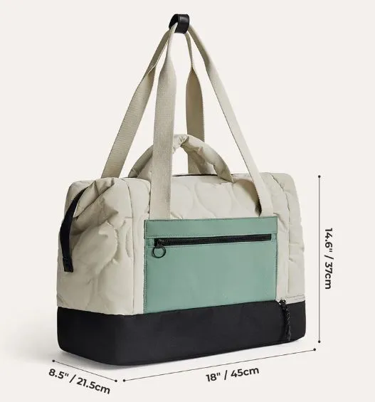 Large Capacity Customized Logo Women Weekend Overnight Gym Sports Duffel Bag