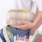 Big Capacity Fashion Cute School Student Multifunction Blank Canvas Pencil Case