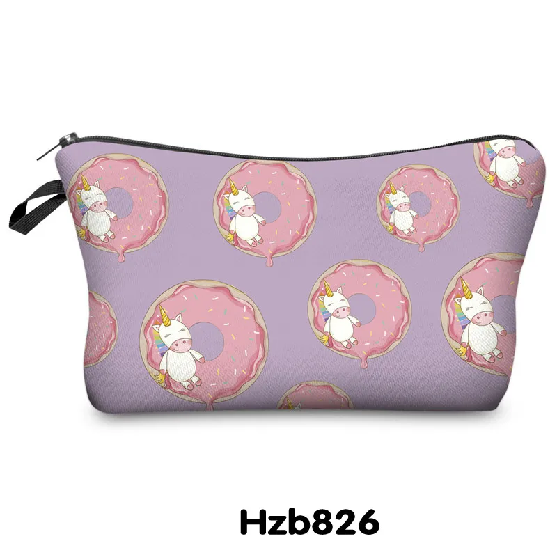 Cartoon Cute Unicorn Kids Pencil Pouch Large Cosmetic Makeup Bag for Girls
