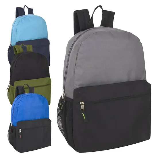 Hot Item Children′s Leisure Bag Boys and Girls Light Backpack Color Contrast Letters Printed Fashion Sports Outing