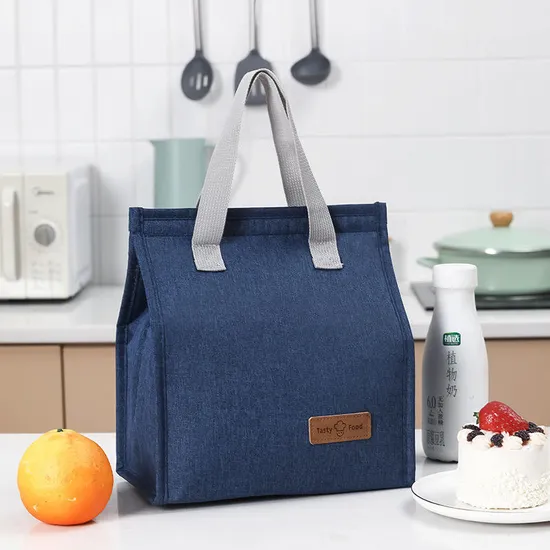 Factory Direct Polyester Material Can Be Customized Logo Convenient Easy to Carry Lunch Bag for School Work Picnic