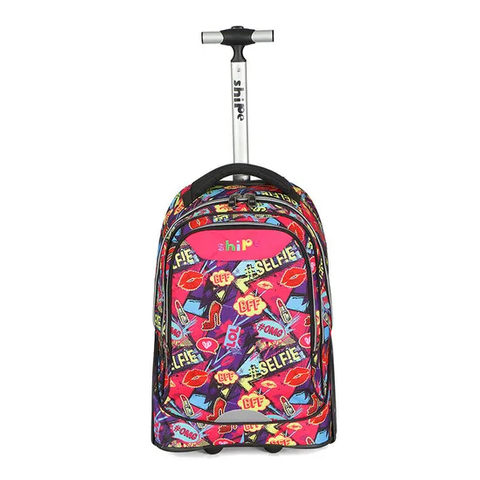 Waterproof Student Wheeled Rolling Schoolbag Fashion Backpack for Kids Children Trolley School Bag
