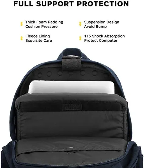 Large Capacity Durable Computer Business College Waterproof Laptop Notebook USB Charging Port Vintage Bag School Backpack