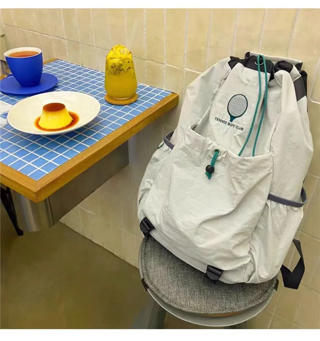 Outdoor Tennis Travel Canvas College Student Computer Backpack Mens Badminton Mountaineering Bag