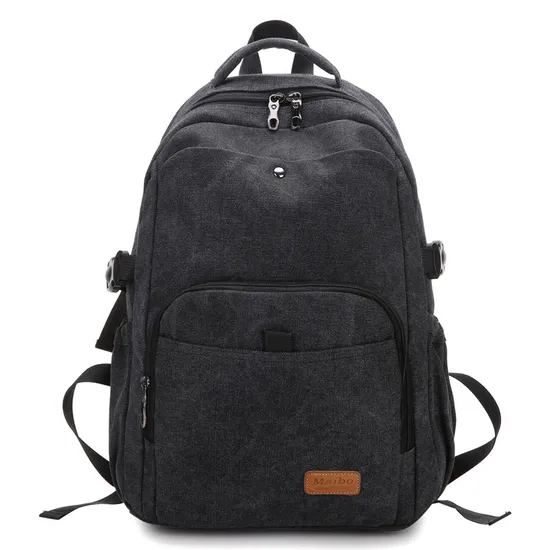 Retro Canvas Outdoor Backpack for Students Simple and Trendy Large Capacity Backpack