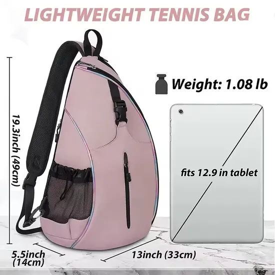 Custom Sport Tennis Pickleball Racket Racquet Paddle Backpack Bag with Shoes Compartment