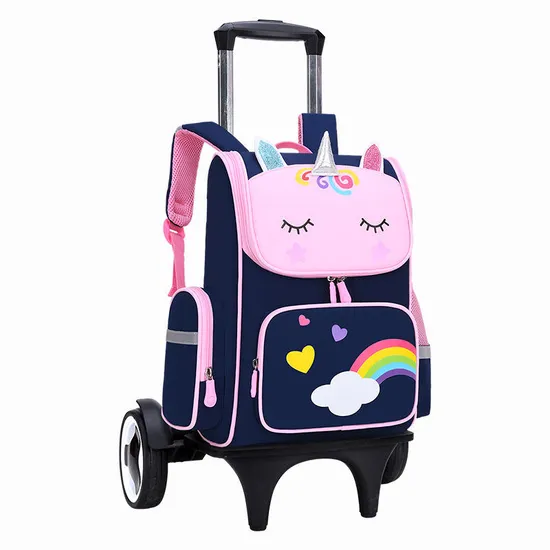 Wholesale Fashion Cute Backpack Unicorn Children′s Trolley School Bags Backpack