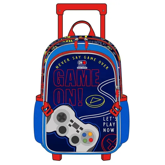 Custom Logo Kids Trolley Bags Waterproof Children School Trolley Backpack for Boys
