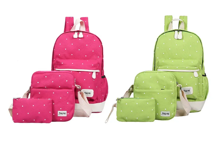 New Design Durable Canvas Wholesale Cheap Soft Kids School Bag Set
