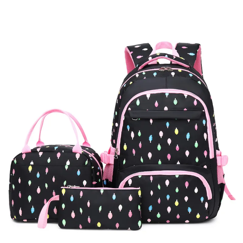 Ew Design 3PCS Set Kids Girls School Bags Backpack Children&prime;s School Bag Backpack Set for Daily Use