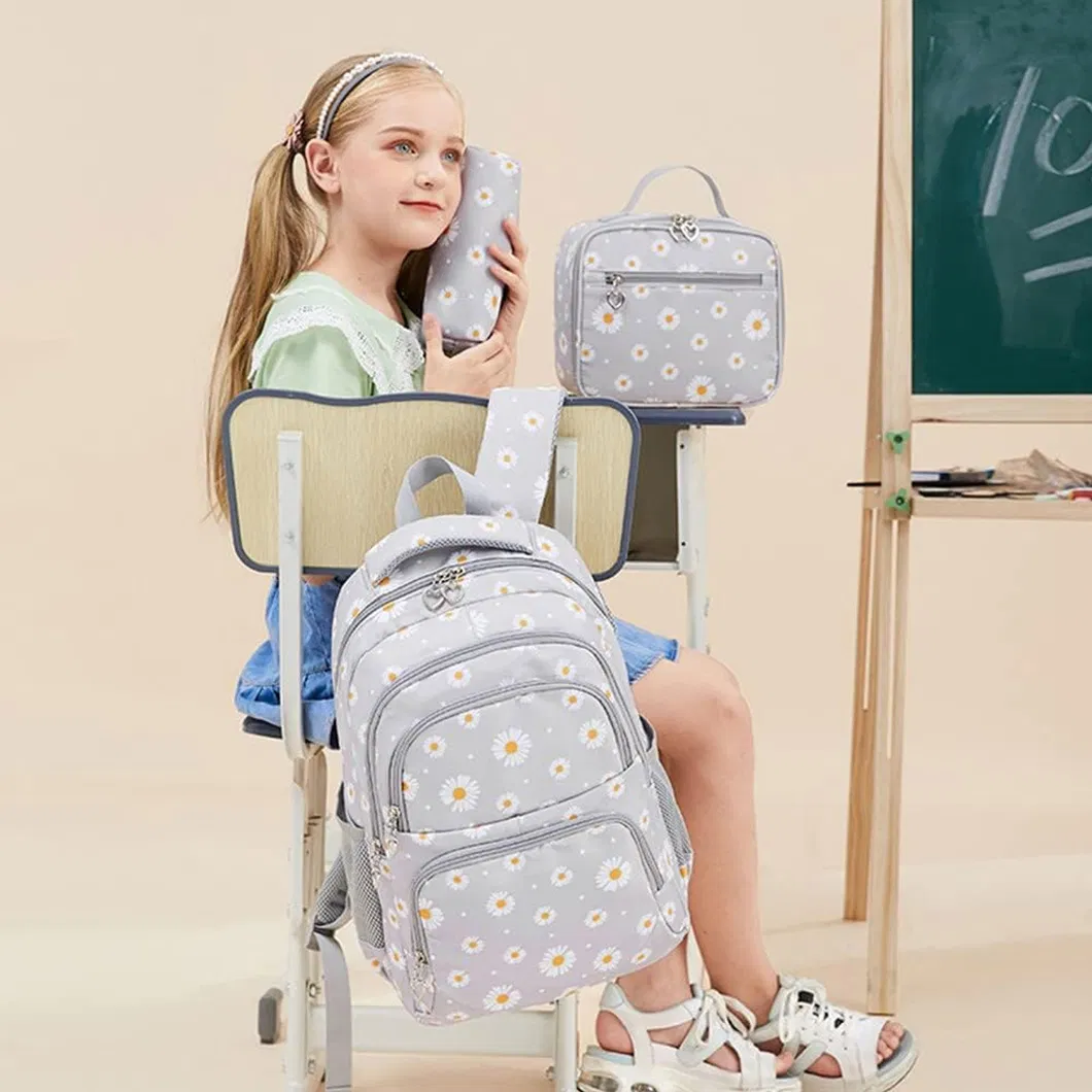 Daisy Prints Backpack Sets Kids Backpack for School Cute Girls Student Custom High Quality Travel Work School Backpack