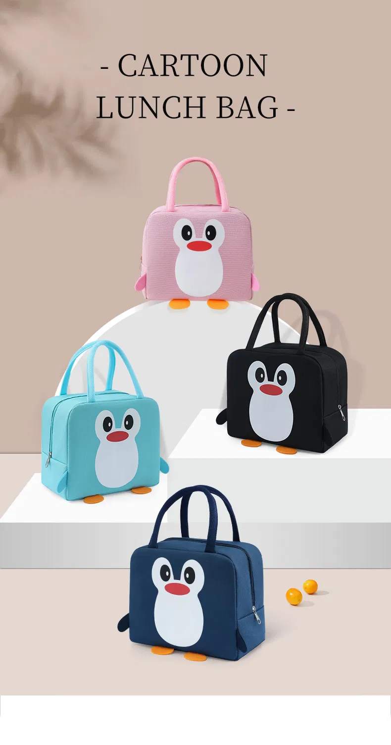 Fashionable Cute Cartoon School Kids Insulated Fitness Lunch Picnic Bag Custom Outdoor Reusable Breastmilk Lunch Cooler Bag Food