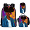 3PCS Black Art African American Girls Printing School Bags Set for Teenage Girls Bookbag Children Kids Schoolbags