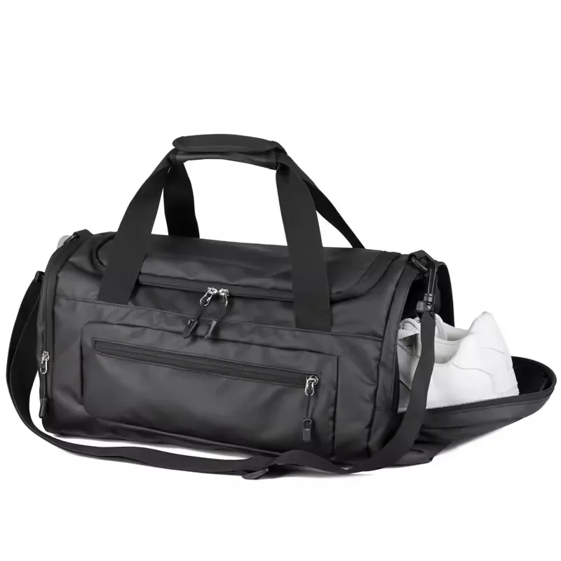 Custom Logo Waterproof Outdoor Sports Fitness Gym Duffle Bag Organizer Set Designer Luxury Luggage Travel Duffel Bag for Men and Women with Shoe Compartment