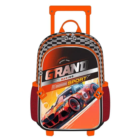 Children 3PCS Kids Boys Trolley Backpack Wheeled School Bag 2 Wheels for Students