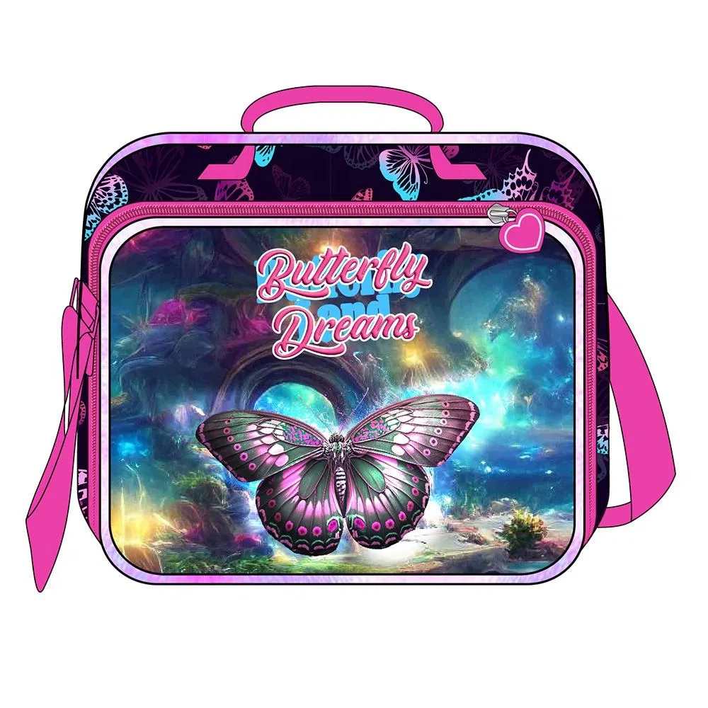 High Capacity Pattern Student Trolley Bags Waterproof 3 in 1 Set Kids Fashion Daily School Trolley Backpack