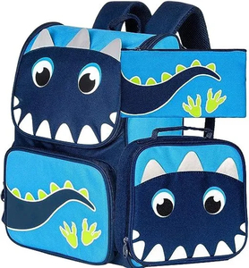 Fashion Primary School Student Backpacks Dinosaur Pattern Boys Schoolbag Lightweight Schoolbag