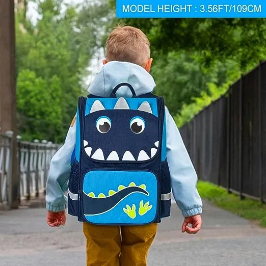 Fashion Primary School Student Backpacks Dinosaur Pattern Boys Schoolbag Lightweight Schoolbag
