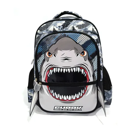 High Quality Leather Animal School Bag Custom Printing 3D Panther Cartoon School Bag for Boys