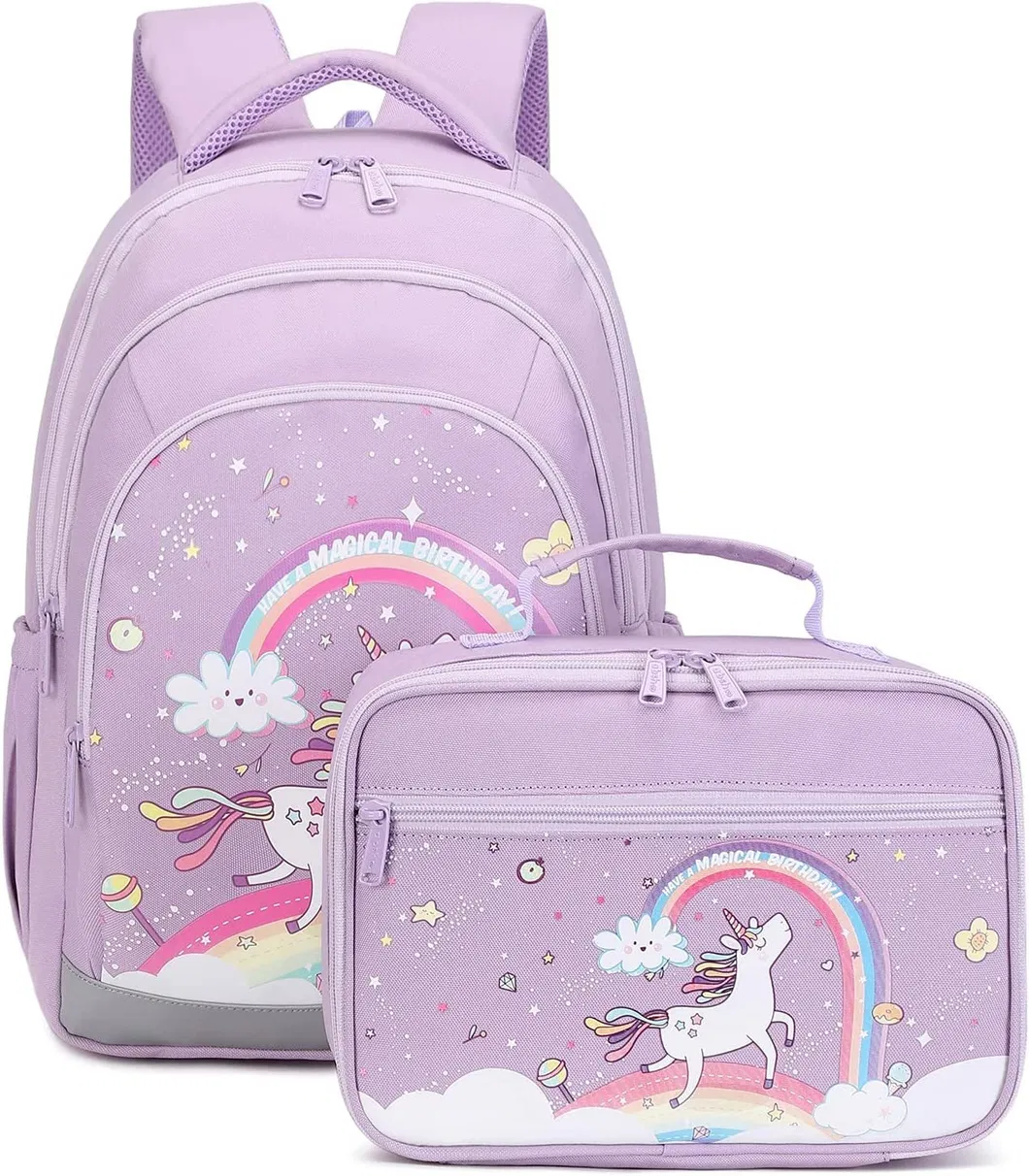 School Backpack Kids Set-with Lunch Bag &Cooler Bag Student Backpack