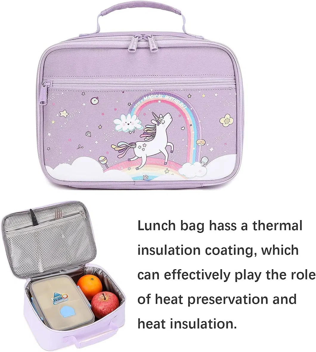 School Backpack Kids Set-with Lunch Bag &Cooler Bag Student Backpack