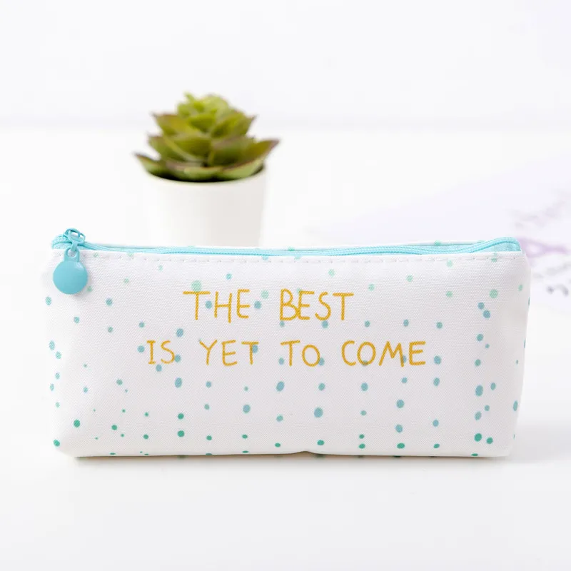Wholesale Cute Student School Pen Bag Zipper Custom Pencil Case Canvas