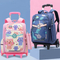 Elementary School Students Trolley Schoolbags Lightweight Towable and Detachable Two-Purpose Trolley Schoolbag