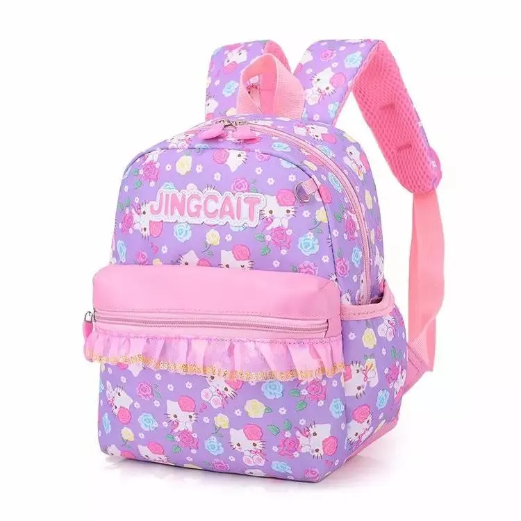 Custom Unicorn Detachable Girls&prime; School Pull Rod Children&prime;s Cartoon Backpack
