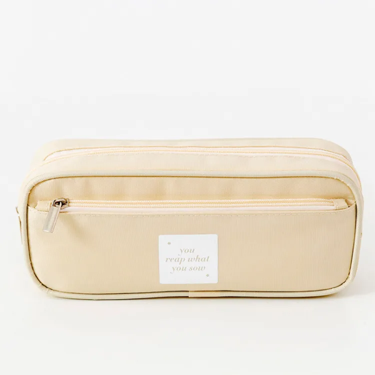Factory Wholesale Large Capacity Pen Case Zippers Pen Bag Office Stationery Bag Pencil Case