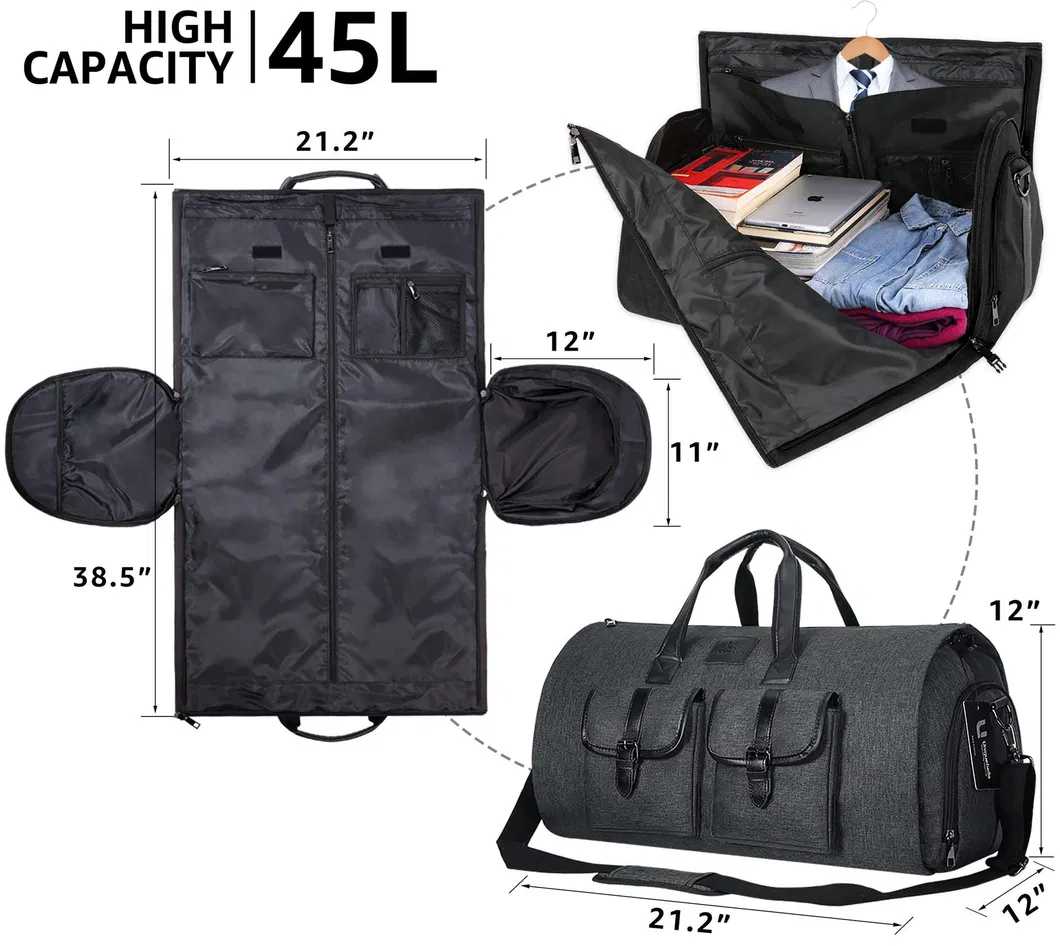 Luggage Bag Business Travel Suit Bag Mens Waterproof Handheld Crossbody Foldable Travel Bag