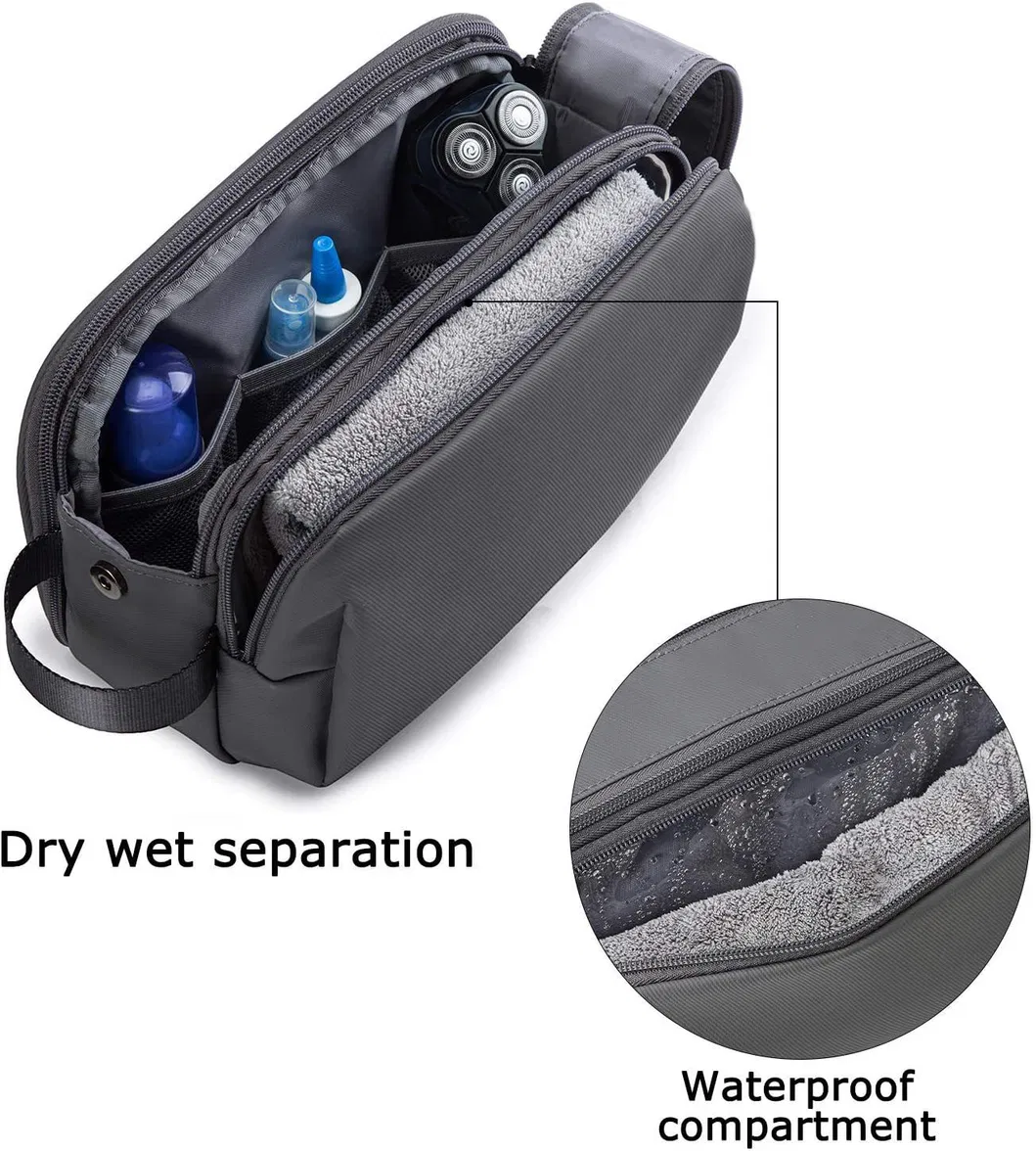 Customized Logo Large Capacity Business Travel Toiletries Makeup Bags