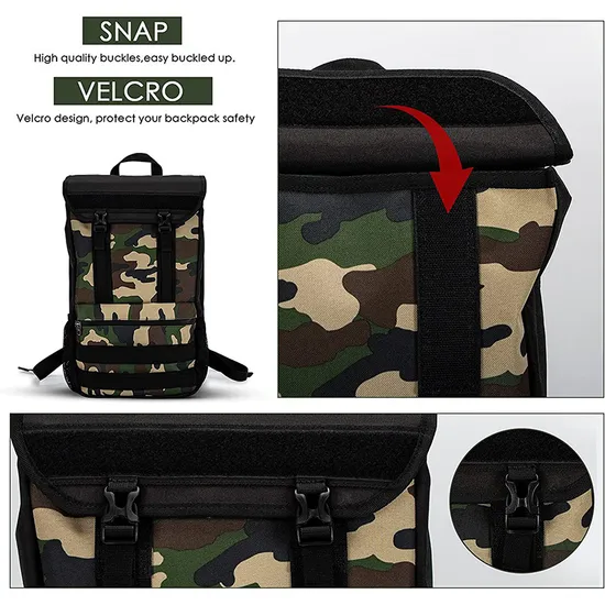 Factory Customized Outdoor Sports Camouflage Skateboard Storage Backpack