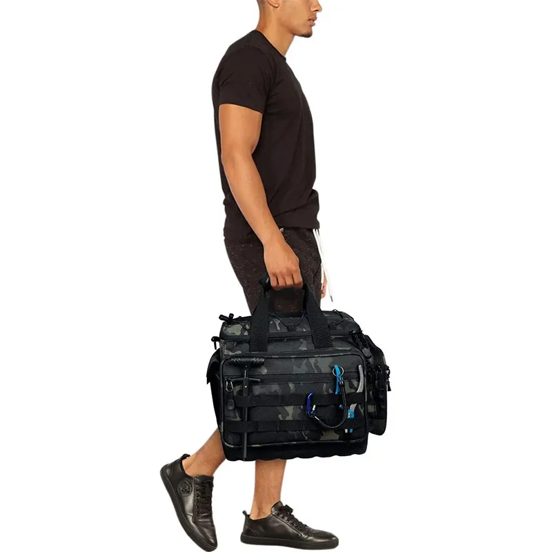 Factory Fishing Gear Waterproof Oxford Cloth Single Shoulder Portable Outdoor Fishing Bag
