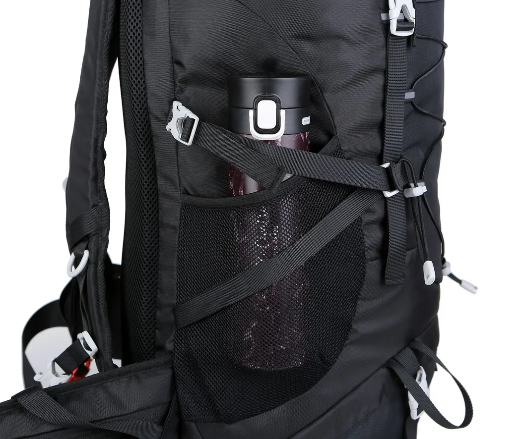 New Factory Outdoor Mountaineering Bag 50L High Capacity Nylon Travel Camping Backpack