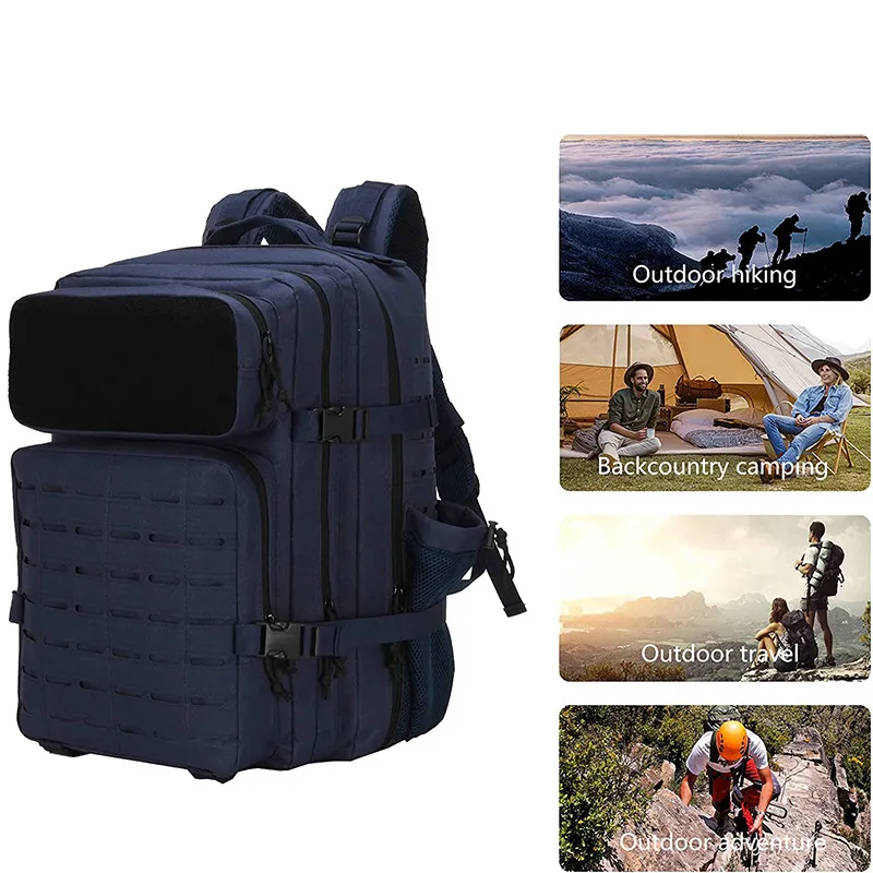 Customized Tactical Backpack Waterproof Oxford Cloth Belt Outdoor Hiking Backpack