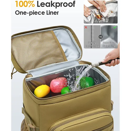Customized Outdoor Picnic Tactics Camping Large Capacity Ice Pack Cooler Bag Storage Backpack