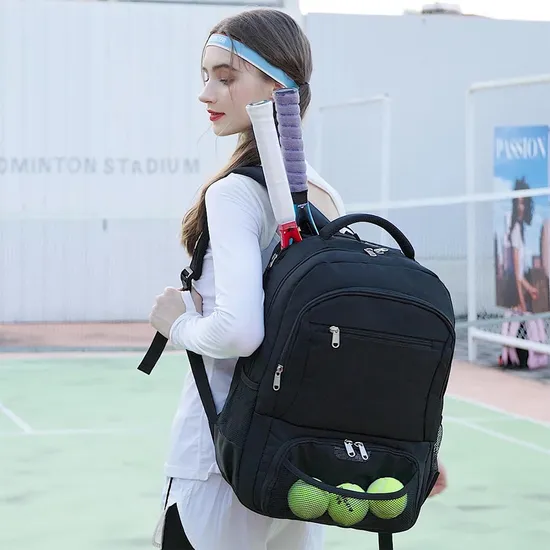 Factory Wholesale Training Tennis Backpacks with Insulate Shoe Bags Badminton Racket Bag