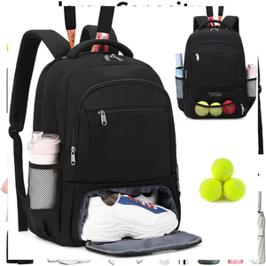 Factory Wholesale Training Tennis Backpacks with Insulate Shoe Bags Badminton Racket Bag