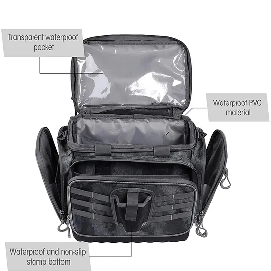 Factory Customized Fishing Gear Large Waterproof Fishing Storage Bag