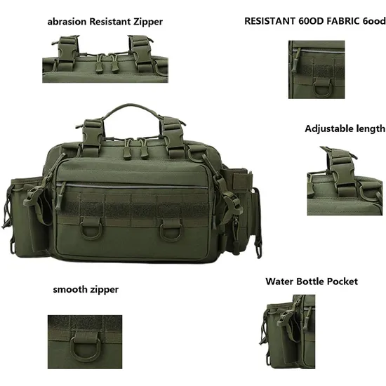 Factory Waterproof Tactical Road Bag Camouflage Fishing Gear Storage Bag