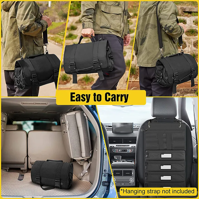 Factory Customized Cross-Border High-Capacity Wear-Resistant Portable Tool Storage Roll Bag Tool Storage Bag