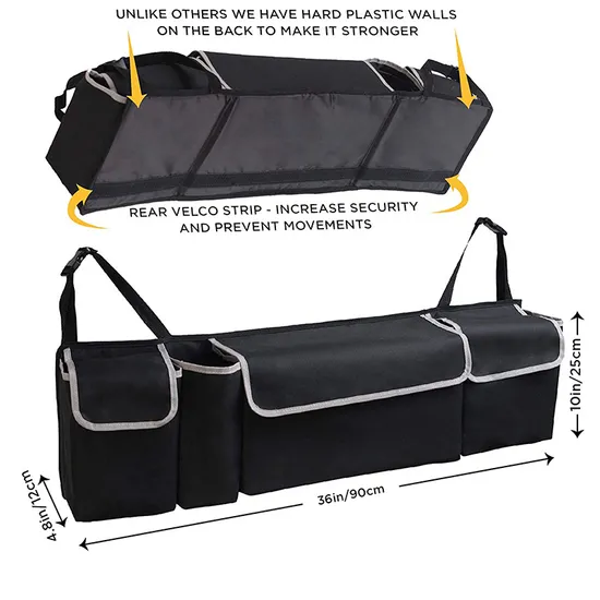 Factory Customized Car Trunk Storage Bag Rear Seat Suspension Storage Waterproof Folding Storage Bag