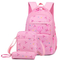 Factory Primary and Secondary School Students Bag Fashion Casual Backpack Three Piece Set