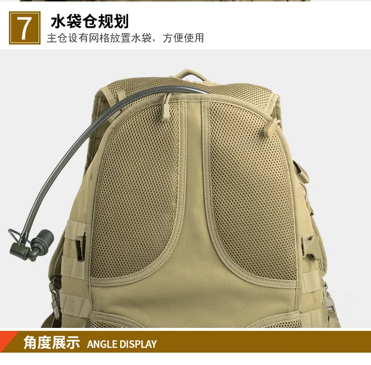 Outdoor Tactical Camouflage Sports Backpack Mountaineering Travel Bag