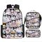 Anime Uromi Three Piece Set Kt Cat Cartoon Primary and Secondary School Student Backpack Children′s Backpack