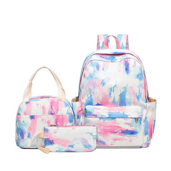 New Light Backpack for Female Students 3-Piece Set for Elementary School Backpacks