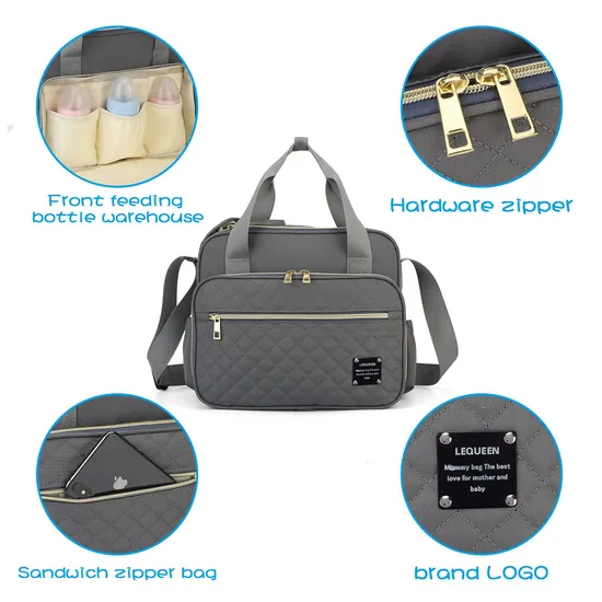 Fashionable Large Capacity Waterproof Single Shoulder Cross Mommy Bag