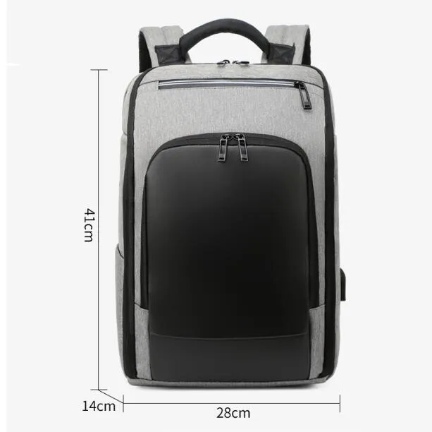 Multifunctionalcustom Business Waterproof Laptop Bags School Travel USB Charging Men Smart Backpack