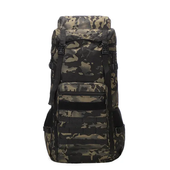 New 70 Liter Camouflage Mountaineering Bag Large Capacity Oxford Cloth Luggage Backpack